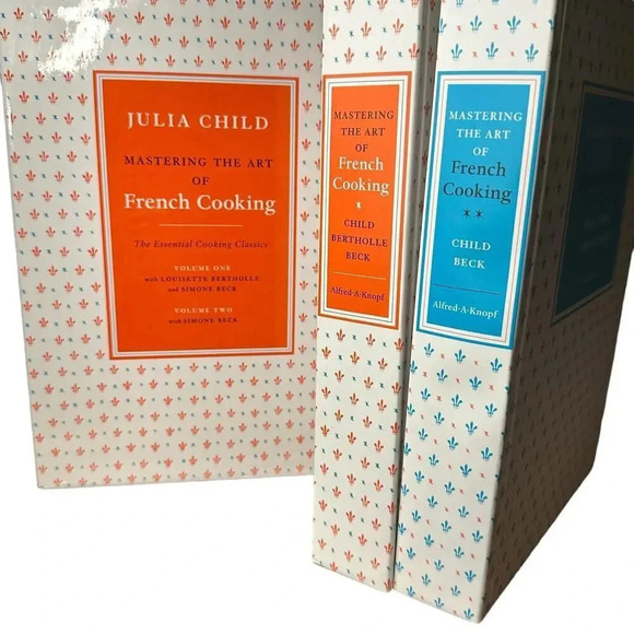 Mastering the Art of French Cooking Volume 1 & 2 box set Julia Child - Picture 1 of 12